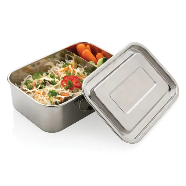  RCS Recycled stainless steel leakproof lunch box - XD Collection Silver 