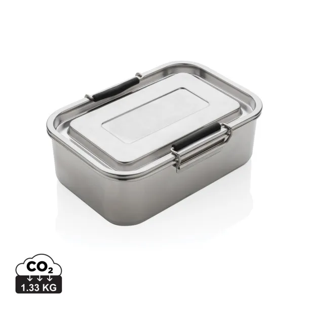  RCS Recycled stainless steel leakproof lunch box - XD Collection Silver 