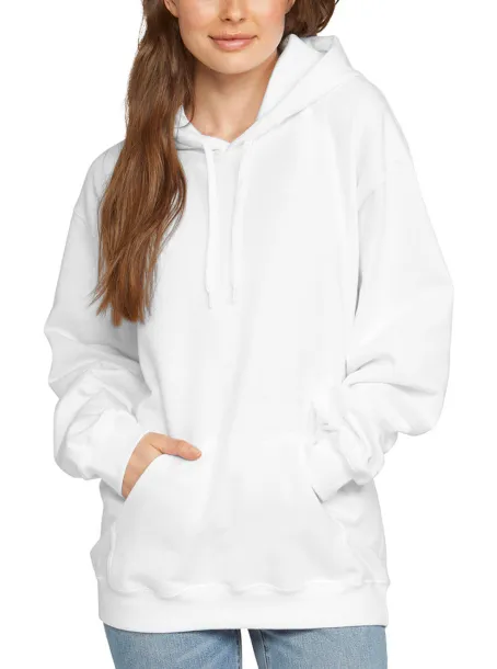 Softstyle flis hoodie za odrasle srednje težine, 285 g/m² - Gildan Bijela