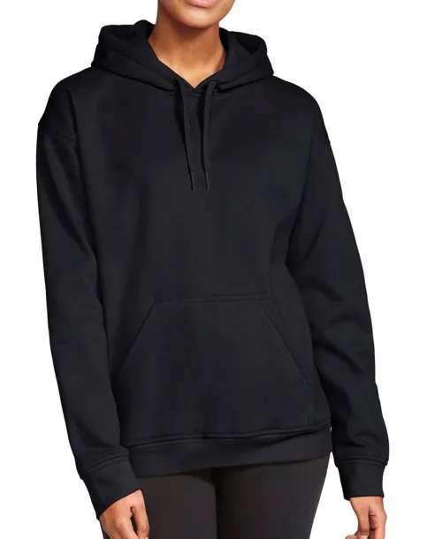 Softstyle flis hoodie za odrasle srednje težine, 285 g/m² - Gildan Crna