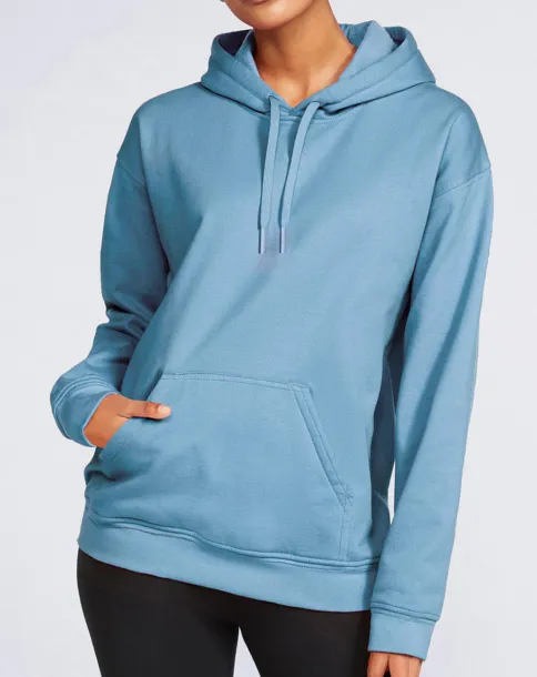 Softstyle flis hoodie za odrasle srednje težine - Gildan Stone Blue