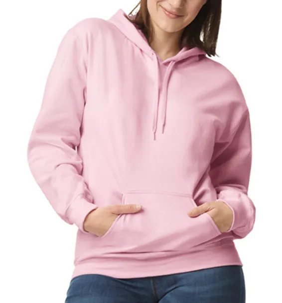 Softstyle Midweight Fleece Adult Hoodie - Gildan Light Pink