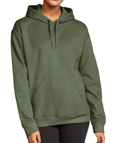 Softstyle flis hoodie za odrasle srednje težine, 285 g/m² - Gildan Military Green