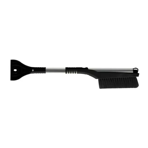  Ice scraper with snow bristle, telescopic handle (max. 88 cm) Crna