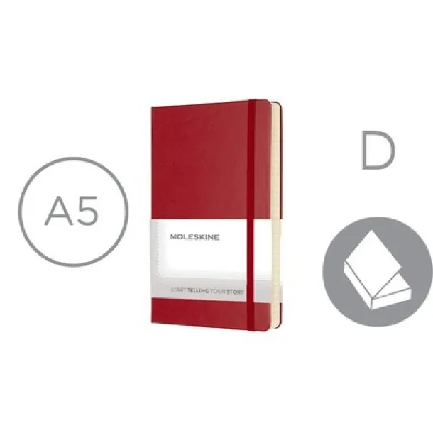  MOLESKINE diary A5 Crvena