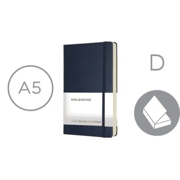  MOLESKINE dnevnik A5 dark blue