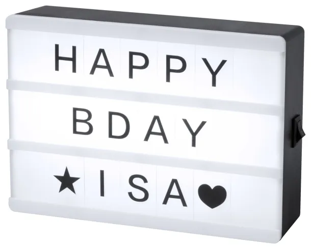 Cinemax light up message board White