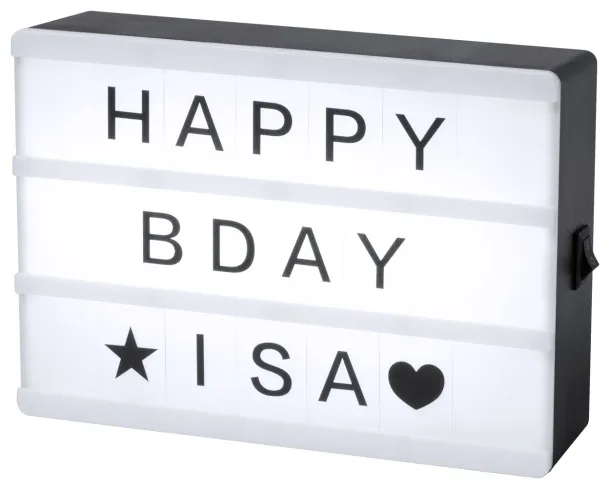 Cinemax light up message board White