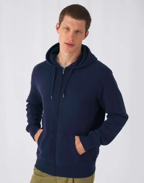  KING muški hoodie s patentnim zatvaračem, 280 g/m² - B&C