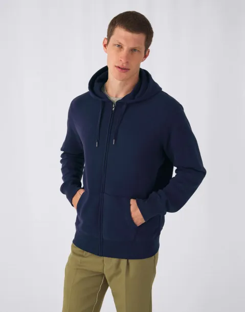  KING muški hoodie s patentnim zatvaračem, 280 g/m² - B&C