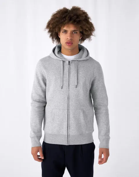  KING muški hoodie s patentnim zatvaračem, 280 g/m² - B&C