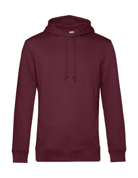  Organic Hooded - B&C Burgundy