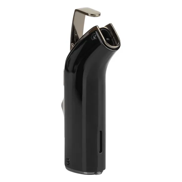 GAMBINO Metal lighter with double turbo flame Black