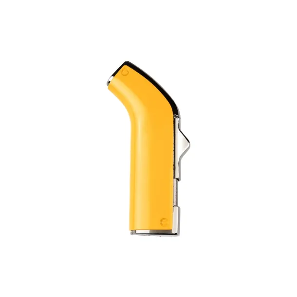 GAMBINO Metal lighter with double turbo flame Yellow