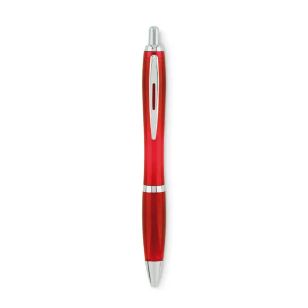 RIO RPET Ball pen in RPET transparent red