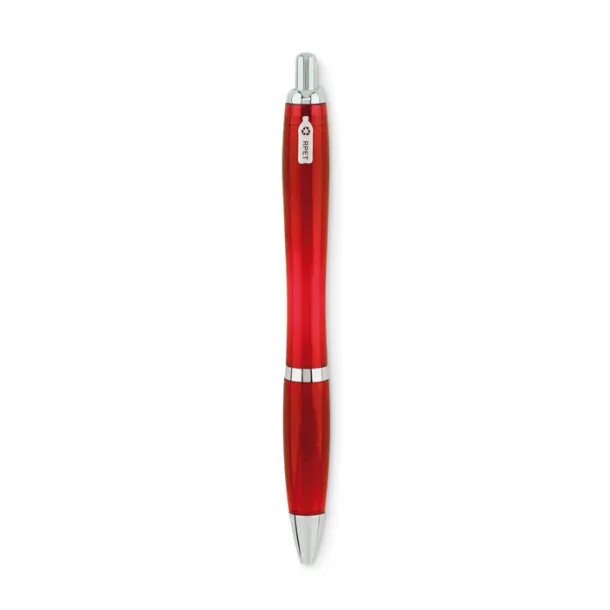 RIO RPET Ball pen in RPET transparent red