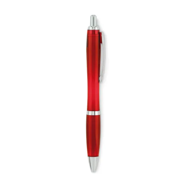 RIO RPET Ball pen in RPET transparent red