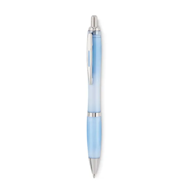 RIO RPET Ball pen in RPET transparent light blue