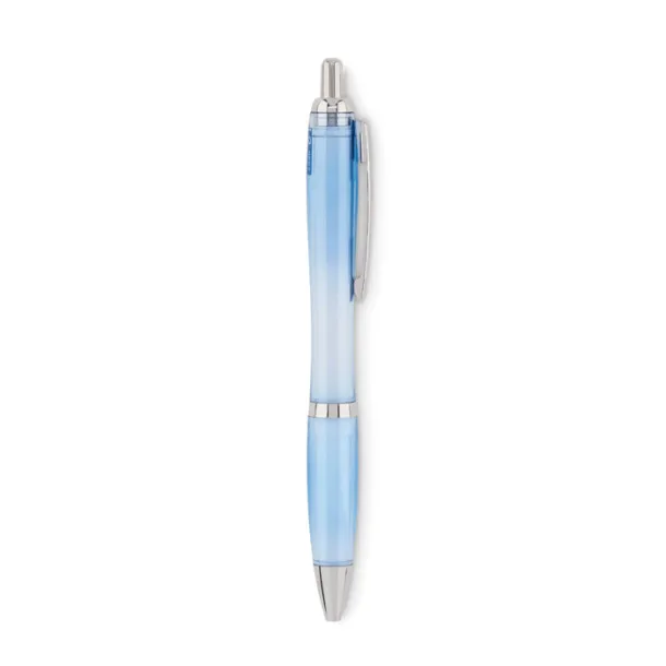 RIO RPET Ball pen in RPET transparent light blue