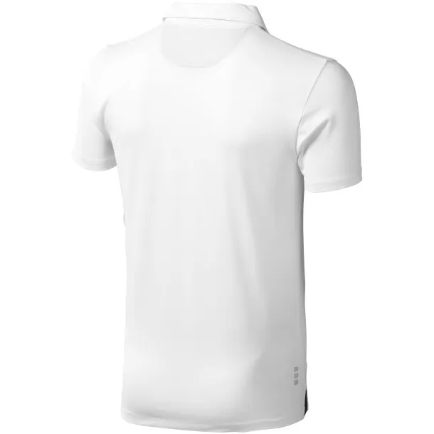 Markham short sleeve men's stretch polo - Elevate Life White