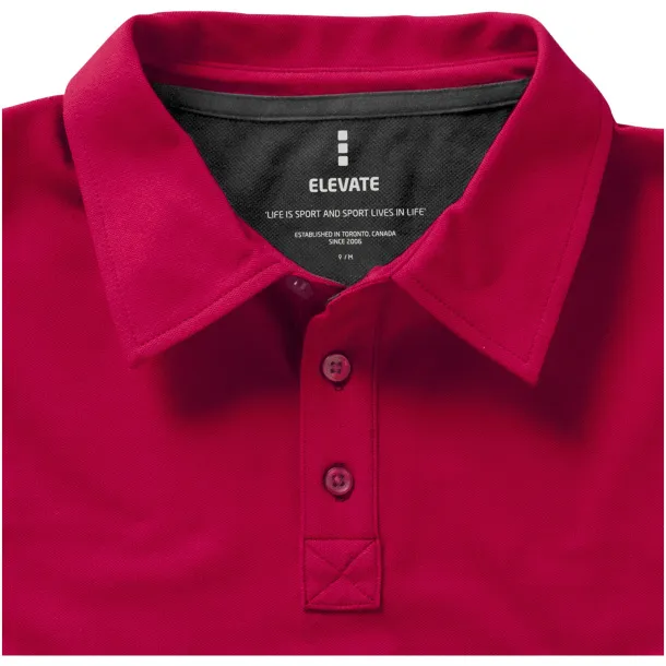 Markham short sleeve men's stretch polo - Elevate Life Red