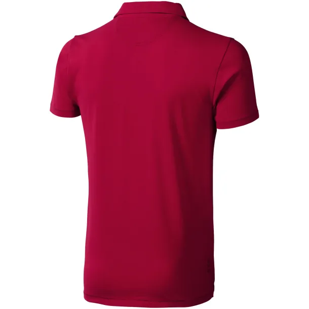 Markham short sleeve men's stretch polo - Elevate Life Red