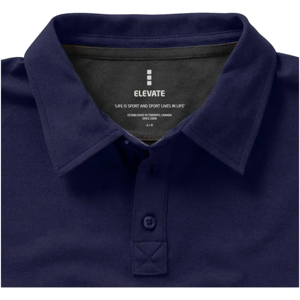 Markham short sleeve men's stretch polo - Elevate Life Navy Blue