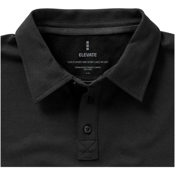 Markham short sleeve men's stretch polo - Elevate Life Anthracite