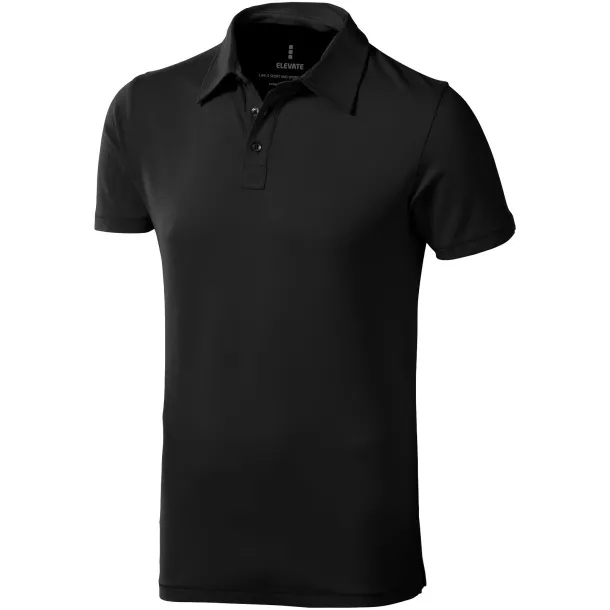 Markham short sleeve men's stretch polo - Elevate Life Anthracite