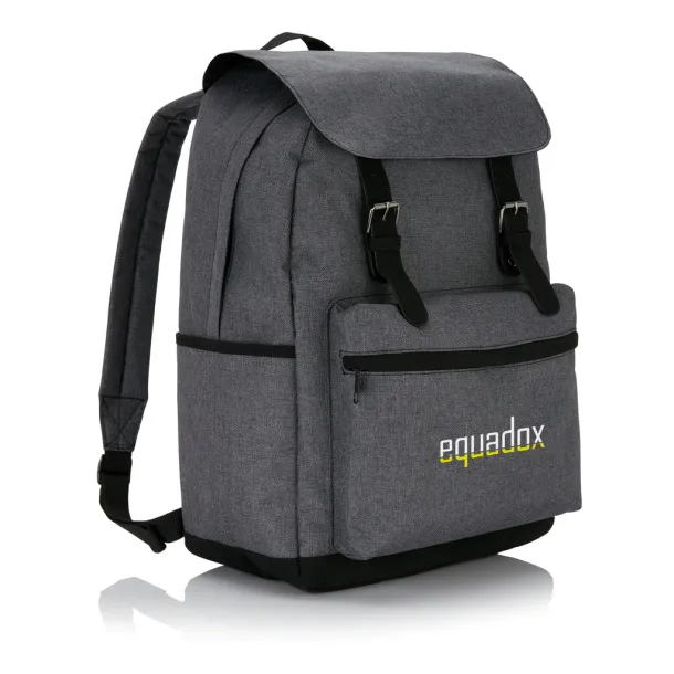  Laptop backpack with magnetic bucklestraps - XD Collection Cool Grey 8 