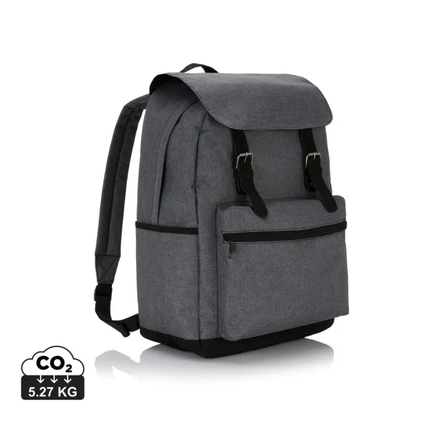  Laptop backpack with magnetic bucklestraps - XD Collection Cool Grey 8 