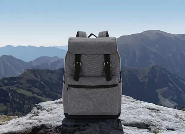  Laptop backpack with magnetic bucklestraps - XD Collection Cool Grey 8 