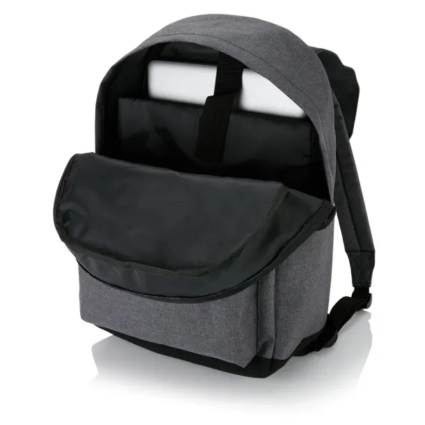  Laptop backpack with magnetic bucklestraps - XD Collection Cool Grey 8 