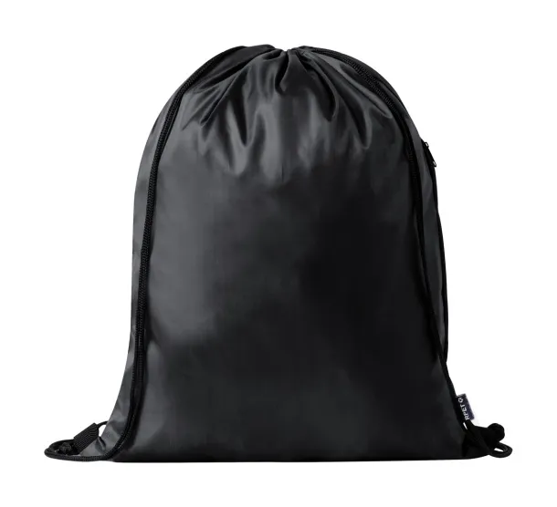 Hildan RPET drawstring bag Black