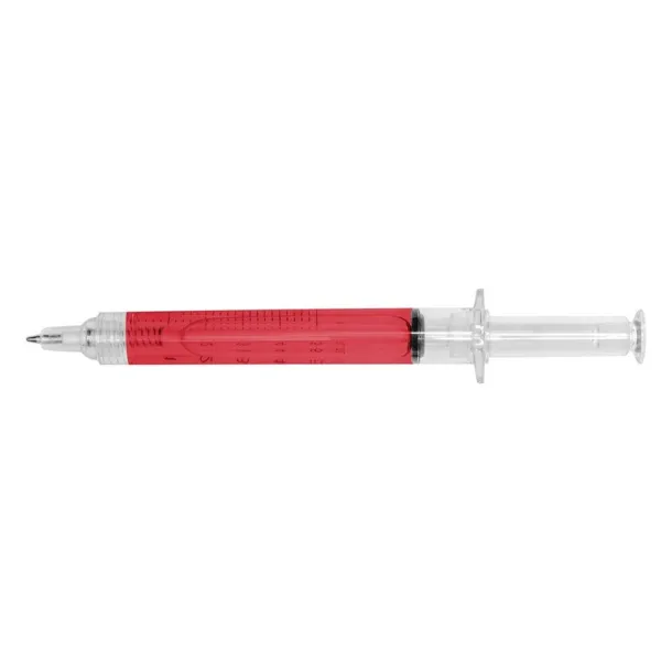  Ball pen "syringe" red