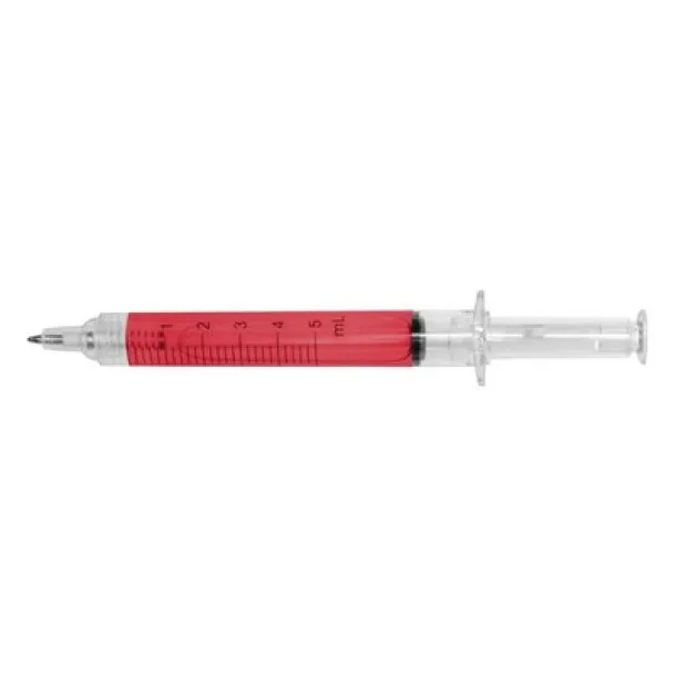  Ball pen "syringe" red