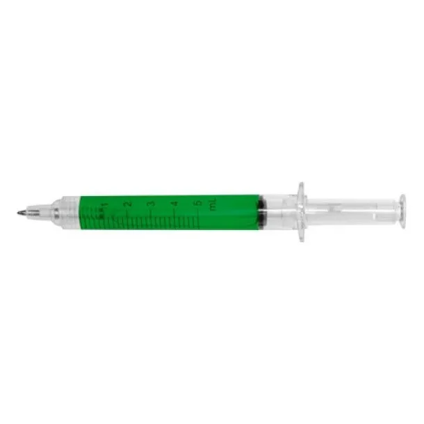  Ball pen "syringe" light green