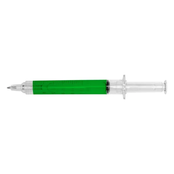  Ball pen "syringe" light green