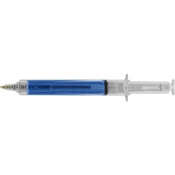  Ball pen "syringe" blue