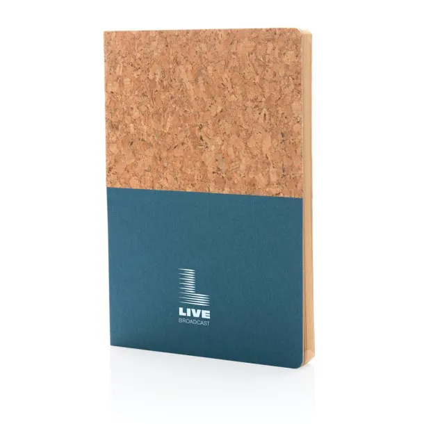  A5 cork & kraft notebook - XD Collection Blue 