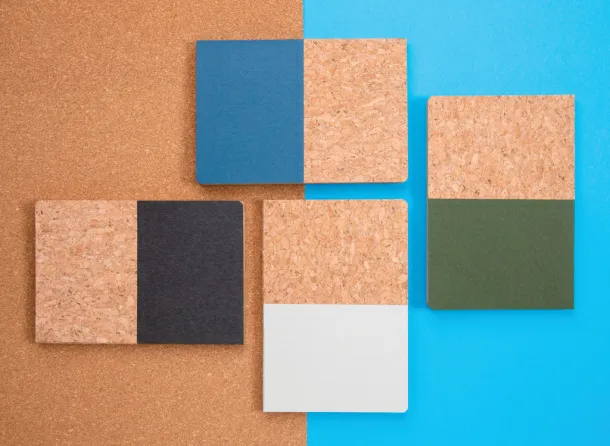  A5 cork & kraft notebook - XD Collection Blue 