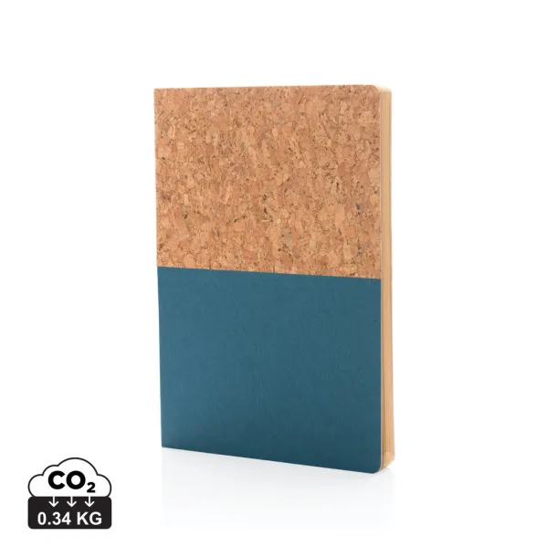  A5 cork & kraft notebook - XD Collection Blue 