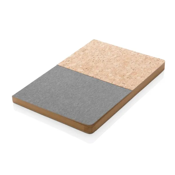  A5 cork & kraft notebook - XD Collection Black 