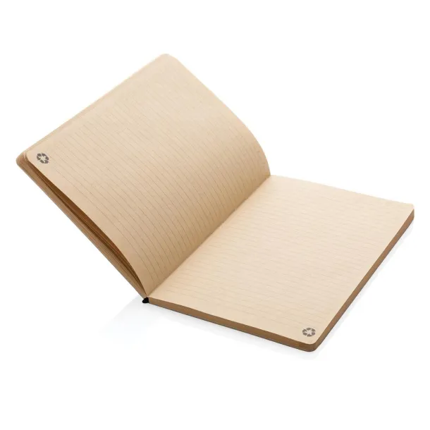  A5 cork & kraft notebook - XD Collection Black 