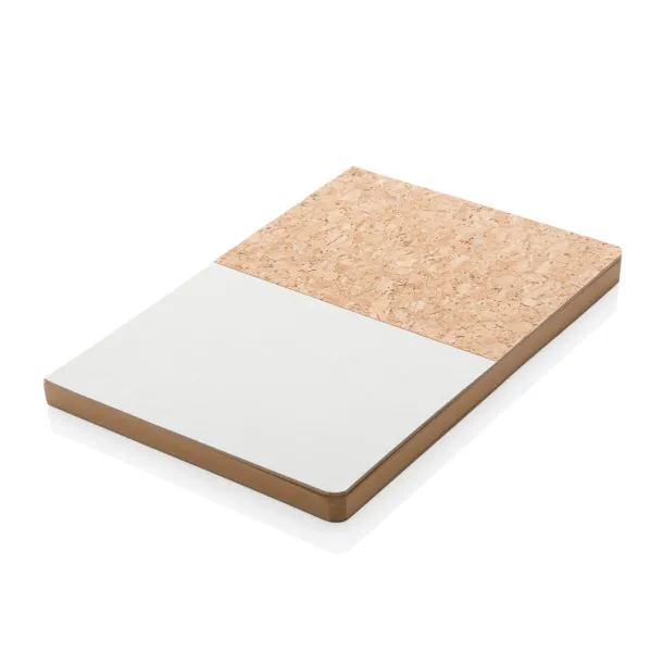  A5 cork & kraft notebook - XD Collection Mist white 