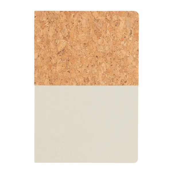  A5 cork & kraft notebook - XD Collection Mist white 