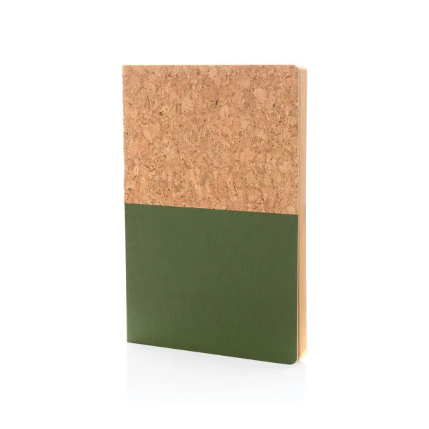  A5 cork & kraft notebook - XD Collection Green 