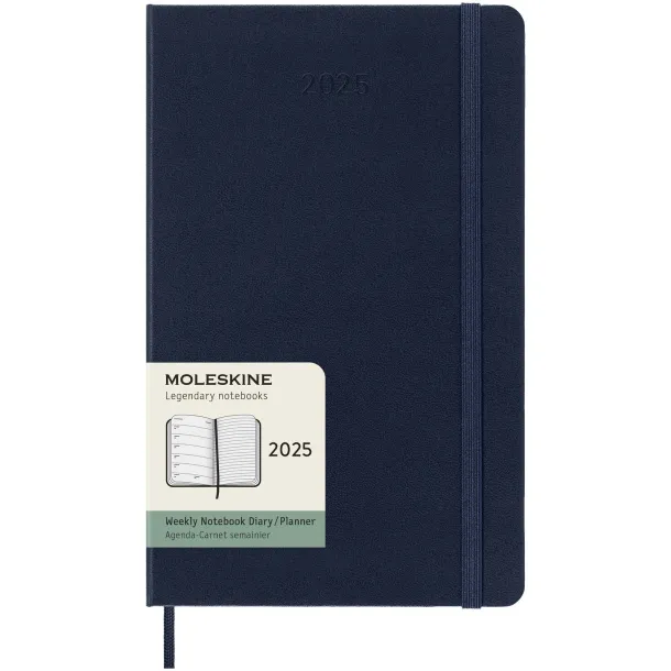 Moleskine 12M weekly L hard cover planner - Moleskine Sapphire blue