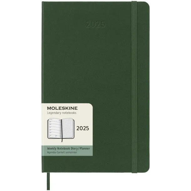 Moleskine 12M weekly L hard cover planner - Moleskine Myrtle green