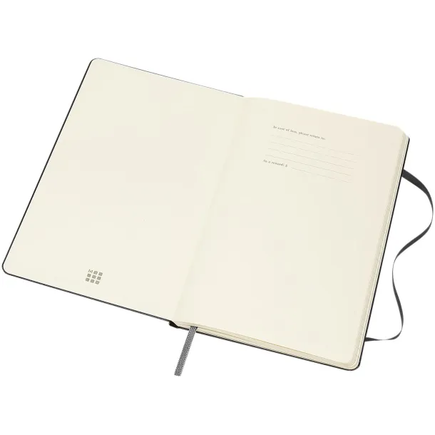 Moleskine 12M weekly L hard cover planner - Moleskine Solid black